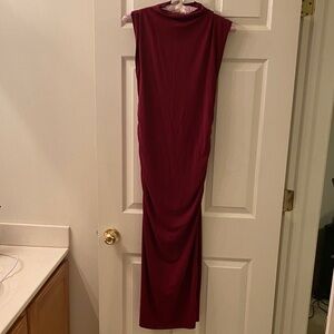 A New Day Elegant Sleeveless Burgundy Dress